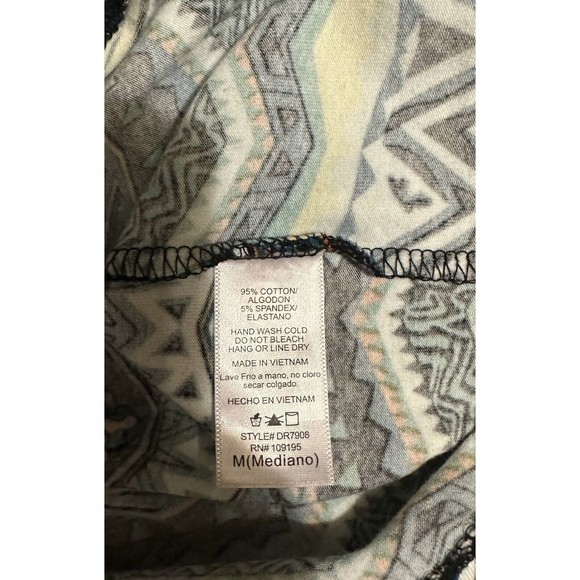 Love J Women's Body Con Dress Size M Aztec Pattern Stretch Tank Multicolor - Picture 6 of 6